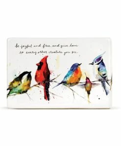 Demdaco Little Birds Ceramic Quote Block, 6x4