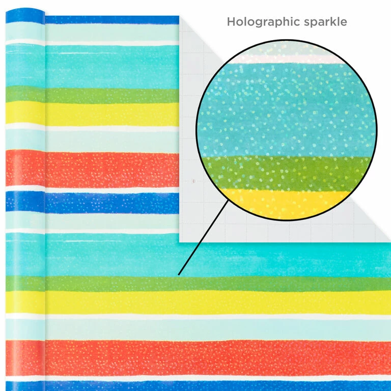 Hallmark Colorful Celebration 3-Pack Wrapping Paper, 55 Sq. Ft. Total 4 Hallmark Colorful Celebration 3-Pack Wrapping Paper, 55 Sq. Ft. Total - Image 4