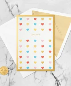 Hallmark Love You Always 3D Pop-Up Love Card -Department Store Shop Colorful Hearts 3D PopUp Love Card 1299LAD2904 05