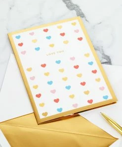 Hallmark Love You Always 3D Pop-Up Love Card -Department Store Shop Colorful Hearts 3D PopUp Love Card 1299LAD2904 06