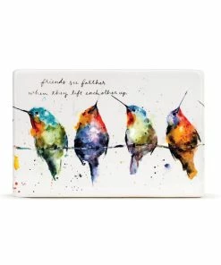 Demdaco Hummers On A Wire Ceramic Quote Block, 6x4