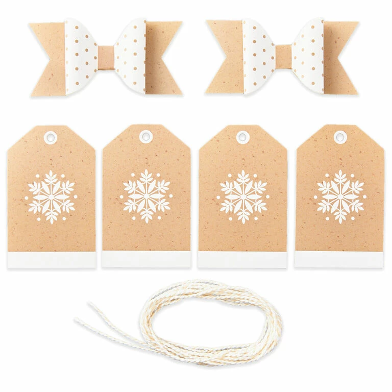 Hallmark Colorful Kraft Christmas Gift Bow And Gift Tag Kit - Image 5