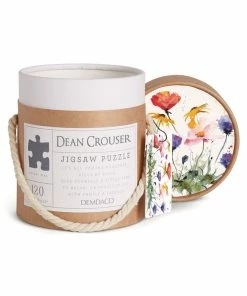 Demdaco Wildflowers 120-Piece Puzzle 5 Demdaco Wildflowers 120-Piece Puzzle -Department Store Shop Colorful Wildflowers Jigsaw Puzzle in Canister 1004610115 03