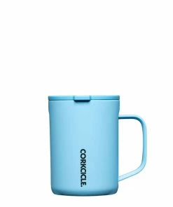 Corkcicle Santorini Blue Stainless Steel Coffee Mug, 16 Oz.