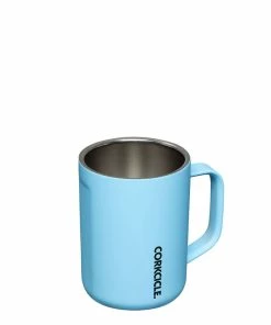 Corkcicle Santorini Blue Stainless Steel Coffee Mug, 16 Oz. -Department Store Shop Corkcicle Aqua Blue Stainless Steel Mug With Lid 2516SAN 03
