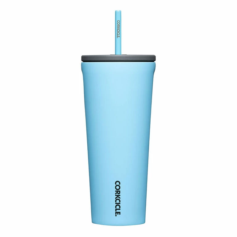 Corkcicle Santorini Aqua Stainless Steel Tumbler, 24oz. 1 Corkcicle Santorini Aqua Stainless Steel Tumbler, 24oz.