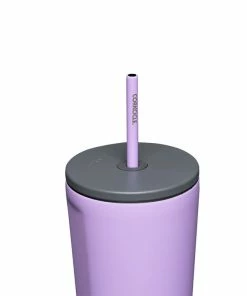 Corkcicle Sun-Soaked Lilac Stainless Steel Tumbler, 24oz. 5 Corkcicle Sun-Soaked Lilac Stainless Steel Tumbler, 24oz. -Department Store Shop Corkcicle Lilac Tumbler With Lid and Straw 2224SSL 03