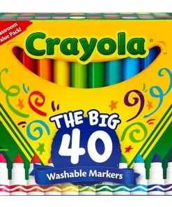 Crayola Washable Markers, 40-Count