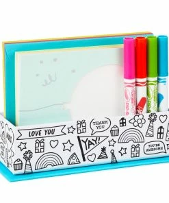 Hallmark Crayola® Kids Card Kit With Markers In Caddy, Pack Of 8