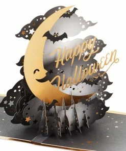 Hallmark Crescent Moon 3-D Pop-Up Halloween Card