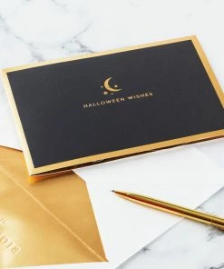 Hallmark Crescent Moon 3-D Pop-Up Halloween Card -Department Store Shop Crescent Moon and Bats 3D PopUp Halloween Card 1299IEH3001 07