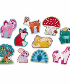 Crocodile Creek Unicorns And More 2-Piece Beginner Puzzles For Kids, Set Of 10