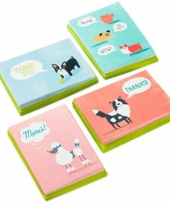 Hallmark Cute Dogs Assortment Blank Thank-You Notes, Pack Of 48