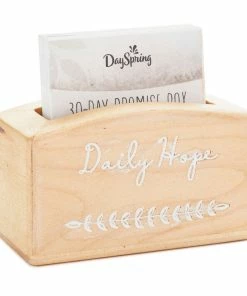 Hallmark Daily Hope 30-Day Promise Box With Inspirational Cards -Department Store Shop Daily Hope Wood Promise Box and 30 Inspirational Cards 1BMK1602 03
