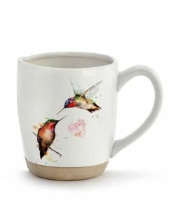 Demdaco Watercolor Hummingbirds Mug, 14 Oz.