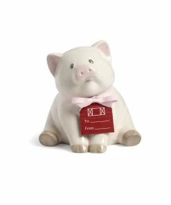 Demdaco Cream Piggy Bank, 6" -Department Store Shop Demdaco Cream Piggy Bank for Baby 5004820073 03