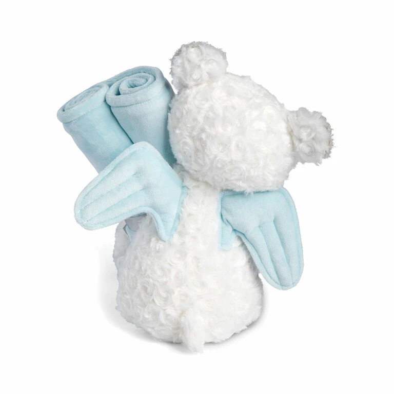 Demdaco Guardian Angel Bear And Blue Blanket, Set Of 2 2 Demdaco Guardian Angel Bear And Blue Blanket, Set Of 2 - Image 2