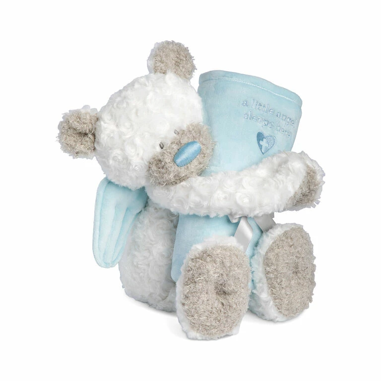 Demdaco Guardian Angel Bear And Blue Blanket, Set Of 2 3 Demdaco Guardian Angel Bear And Blue Blanket, Set Of 2 - Image 3