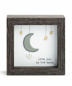 Demdaco Love You To The Moon Shadow Box