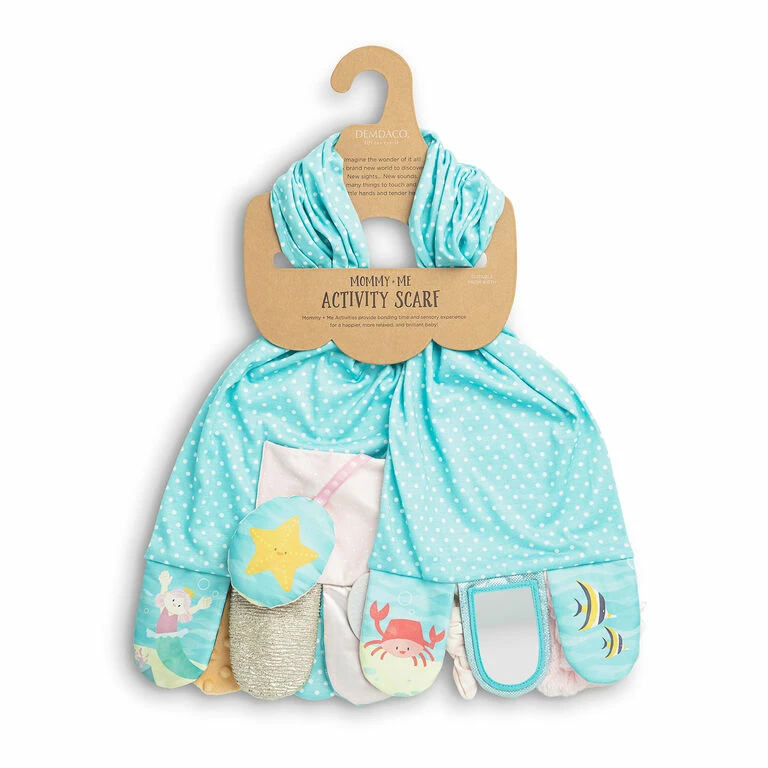 Demdaco Mermaid Activity Scarf For Baby 2 Demdaco Mermaid Activity Scarf For Baby - Image 2