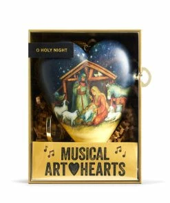 Demdaco O Holy Night Musical Art Heart With Stand 5 Demdaco O Holy Night Musical Art Heart With Stand -Department Store Shop Demdaco O Holy Night Musical Art Heart Ornament 2020230604 03