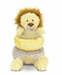 Demdaco Stackable Plush Lion Baby Toy