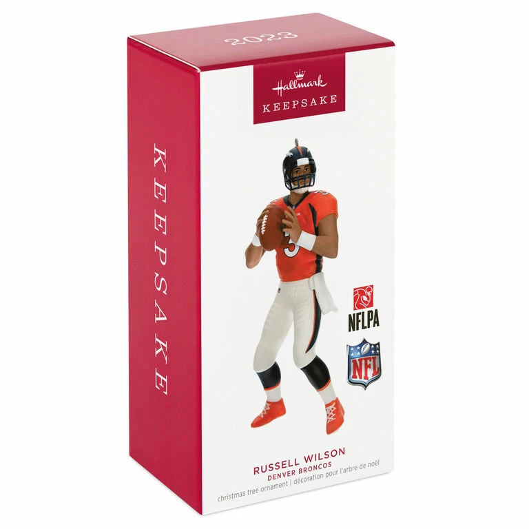 Hallmark NFL Denver Broncos Russell Wilson Ornament 4 Hallmark NFL Denver Broncos Russell Wilson Ornament - Image 4