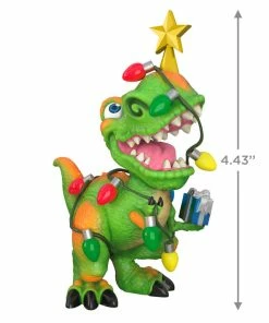 Hallmark Tree Rex Ornament -Department Store Shop Dinosaur in Christmas Lights Keepsake Ornament 1799QGO2779 03