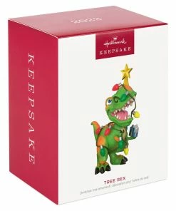 Hallmark Tree Rex Ornament -Department Store Shop Dinosaur in Christmas Lights Keepsake Ornament 1799QGO2779 04