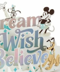 Hallmark Disney 100 Years Of Wonder Day Full Of Wonder 3D Pop-Up Card -Department Store Shop Disney 100 Years Mickey Friends 3D PopUp Card 1499LAD9202 05