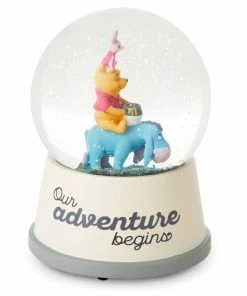 Hallmark Disney Baby Winnie The Pooh Our Adventure Begins Musical Snow Globe