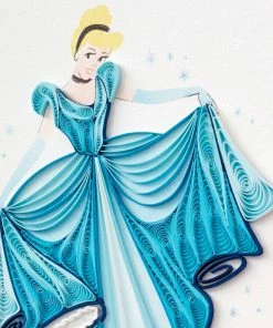 Hallmark Disney Princess Cinderella You Sparkle Quilled Paper Handmade Card -Department Store Shop Disney Cinderella Quilled Paper Handmade Card for Her 1299LAD2856 04