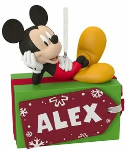 Hallmark Disney Mickey Mouse Christmas Present Personalized Ornament