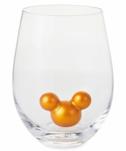 Hallmark Disney Mickey Mouse Ears Silhouette Stemless Glass, 13 Oz.