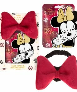 Mad Beauty Disney Minnie Mouse Headband And Face Mask Holiday Set