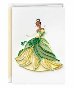 Hallmark Disney The Princess And The Frog Tiana Happy Wish Quilled Paper Handmade Card