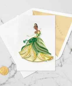 Hallmark Disney The Princess And The Frog Tiana Happy Wish Quilled Paper Handmade Card 12 Hallmark Disney The Princess And The Frog Tiana Happy Wish Quilled Paper Handmade Card -Department Store Shop Disney Princess and the Frog Tiana Quilled Paper Card 1299LAD2855 05