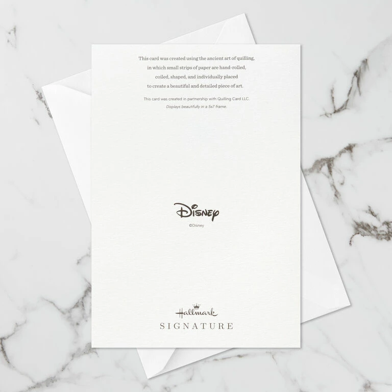 Hallmark Disney The Princess And The Frog Tiana Happy Wish Quilled Paper Handmade Card 7 Hallmark Disney The Princess And The Frog Tiana Happy Wish Quilled Paper Handmade Card - Image 7