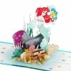 Hallmark Disney The Little Mermaid Wishing You Happiness 3D Pop-Up Card