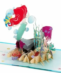 Hallmark Disney The Little Mermaid Wishing You Happiness 3D Pop-Up Card 13 Hallmark Disney The Little Mermaid Wishing You Happiness 3D Pop-Up Card -Department Store Shop Disney The Little Mermaid Ariel 3D PopUp Card for Her 1499LAD2902 04