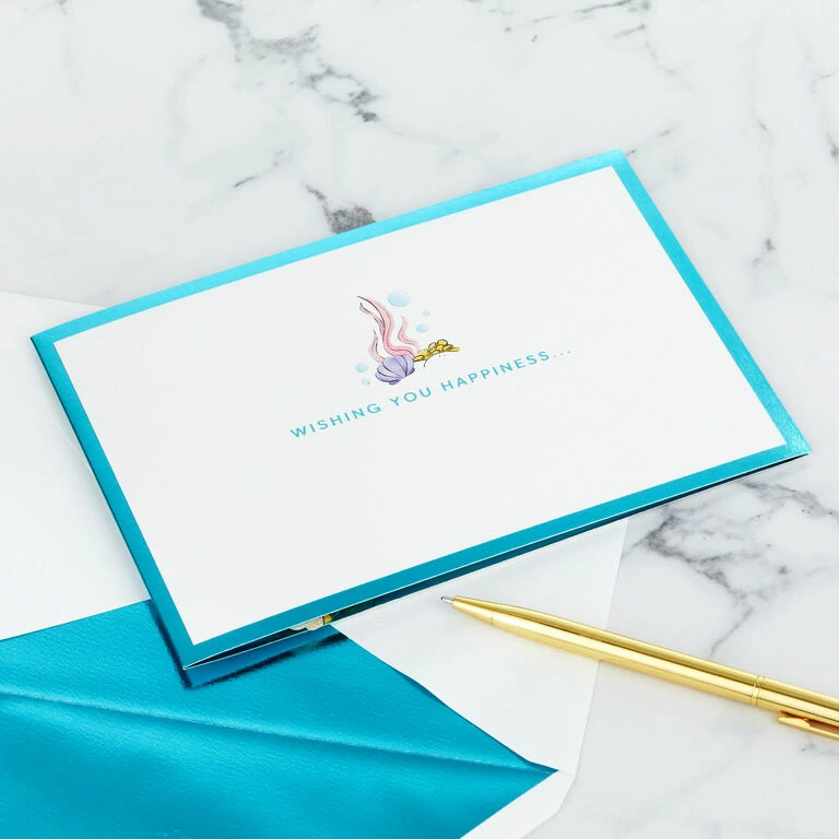 Hallmark Disney The Little Mermaid Wishing You Happiness 3D Pop-Up Card 7 Hallmark Disney The Little Mermaid Wishing You Happiness 3D Pop-Up Card - Image 7