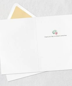 Hallmark Disney The Little Mermaid Ariel Happy Wish Quilled Paper Handmade Card -Department Store Shop Disney The Little Mermaid Ariel Quilled Paper Card 1299LAD2858 03