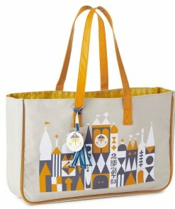Hallmark Walt Disney World 50th Anniversary "it's A Small World" Canvas Tote Bag