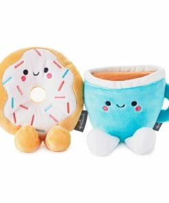 Hallmark Better Together Donut And Coffee Magnetic Plush, 5"