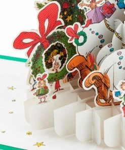 Hallmark Dr. Seuss™ How The Grinch Stole Christmas!™ Wreath 3D Pop-Up Christmas Card 12 Hallmark Dr. Seuss™ How The Grinch Stole Christmas!™ Wreath 3D Pop-Up Christmas Card -Department Store Shop Dr. Seuss Grinch 3D PopUp Christmas Card 1499IXC7132 03