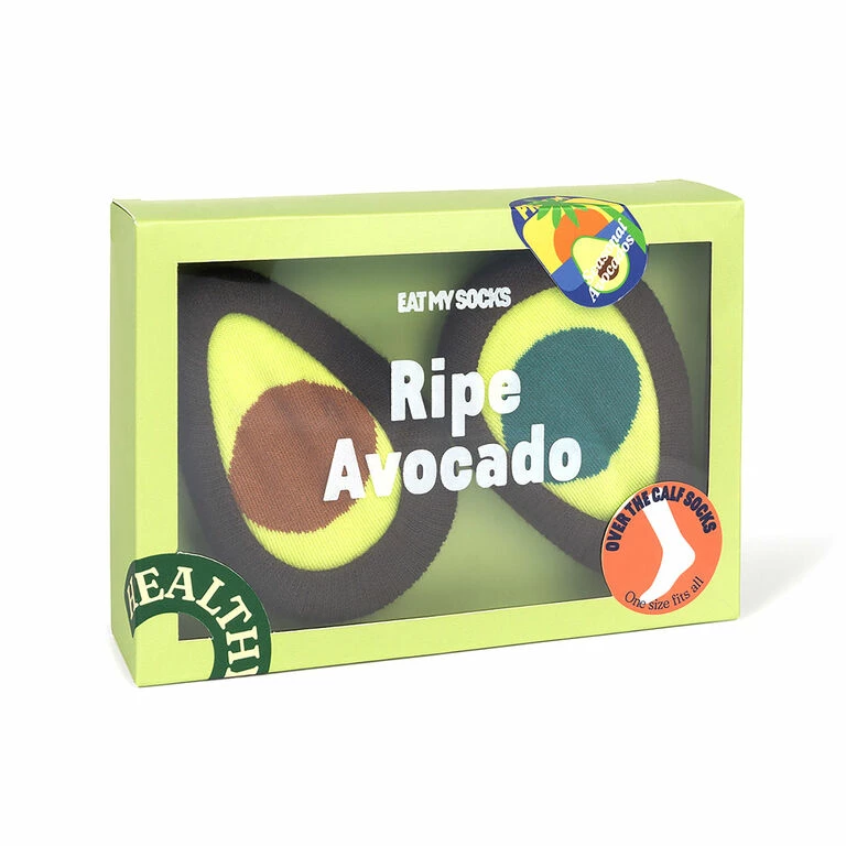 Eat My Socks Ripe Avocado Adult Novelty Socks 1 Eat My Socks Ripe Avocado Adult Novelty Socks