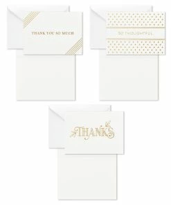 Hallmark Elegant Dimensions Boxed Blank Thank-You Notes Assortment, Pack Of 120 -Department Store Shop Elegant Dimensions Assorted Boxed ThankYou Cards 5STZ1161 03