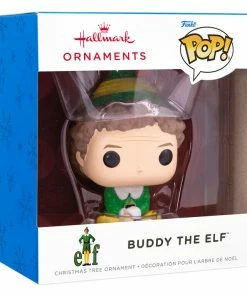 Elf Buddy The Elf™ Funko POP!® Hallmark Ornament -Department Store Shop Elf Buddy the Elf Funko POP Christmas Ornament 3HCM1107 04
