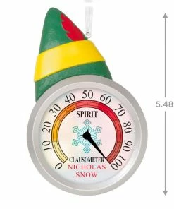 Hallmark Elf™ Clausometer Personalized Ornament With Light -Department Store Shop Elf Clausometer Personalized Keepsake Ornament With Light 2999QHE2117B1 03