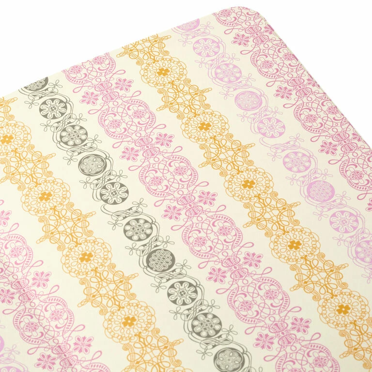 Hallmark Embossed Border Fuchsia Faux Leather Notebook 6 Hallmark Embossed Border Fuchsia Faux Leather Notebook - Image 6